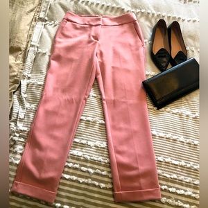 LOFT Pink Cropped Dress Pants